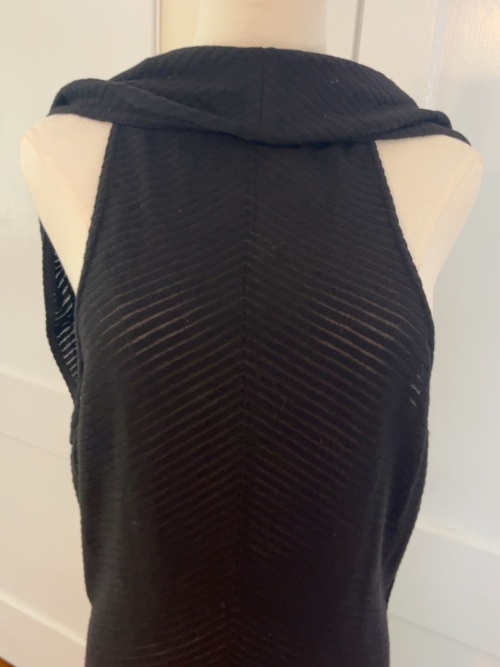 Rare Vintage Azzedine Alaïa Black Sheer Knit Maxi Dress Archival